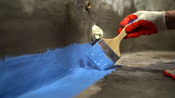 Commercial Waterproofing project at a South Salem, OH business property by SJ Waterproofing Pros